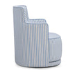 TOV Furniture Passe Striped Linen Swivel Chair