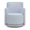 TOV Furniture Passe Striped Linen Swivel Chair