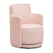 TOV Furniture Passe Striped Linen Swivel Chair