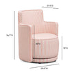 TOV Furniture Passe Striped Linen Swivel Chair