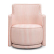 TOV Furniture Passe Striped Linen Swivel Chair