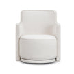 TOV Furniture Passe Cream Upcycled Performance Linen Swivel Chair