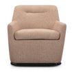 TOV Furniture Mado Peach Textured Contract-Grade Fabric Swivel Accent Chair