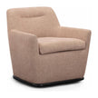 TOV Furniture Mado Peach Textured Contract-Grade Fabric Swivel Accent Chair