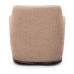 TOV Furniture Mado Peach Textured Contract-Grade Fabric Swivel Accent Chair