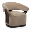 TOV Furniture Madison Linen Performance Chenille Swivel Accent Chair