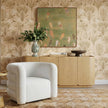 TOV Furniture Curves Performance Velvet Swivel Accent Chair