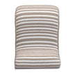 TOV Furniture Senna Taupe Organic Stripes Contract-Grade Jacquard Fabric Accent Chair