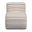 TOV Furniture Senna Taupe Organic Stripes Contract-Grade Jacquard Fabric Accent Chair