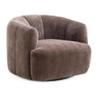 TOV Furniture Jasmine Upcycled Contract-Grade Basketweave Fabric Swivel Accent Chair