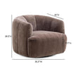 TOV Furniture Jasmine Upcycled Contract-Grade Basketweave Fabric Swivel Accent Chair