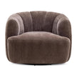 TOV Furniture Jasmine Upcycled Contract-Grade Basketweave Fabric Swivel Accent Chair