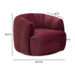 TOV Furniture Jasmine Performance Velvet Swivel Accent Chair