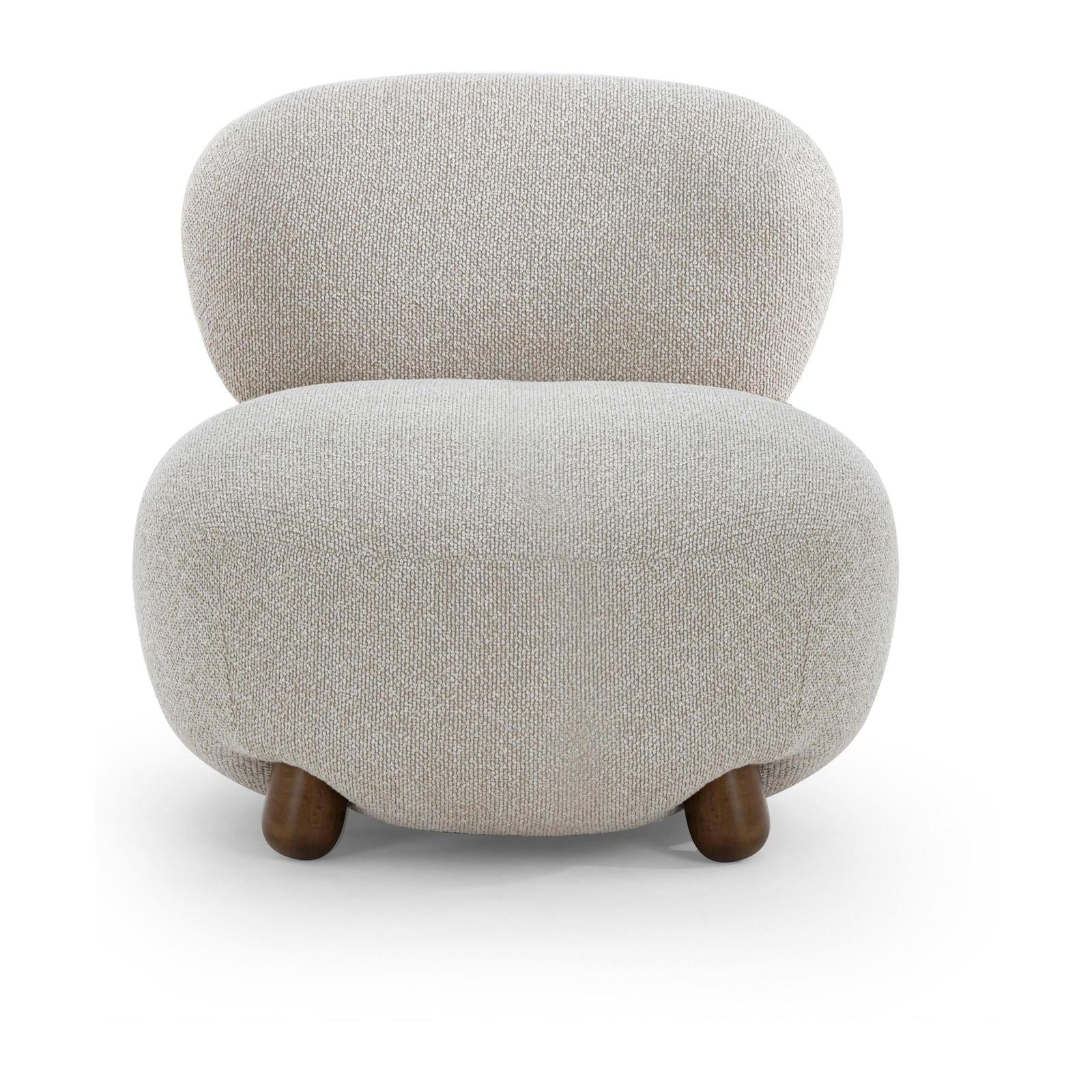 TOV Furniture Pucker Warm Grey Performance Boucle Accent Chair