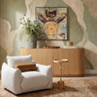 TOV Furniture Saint Tropez Nubby Fabric Armchair in Sand