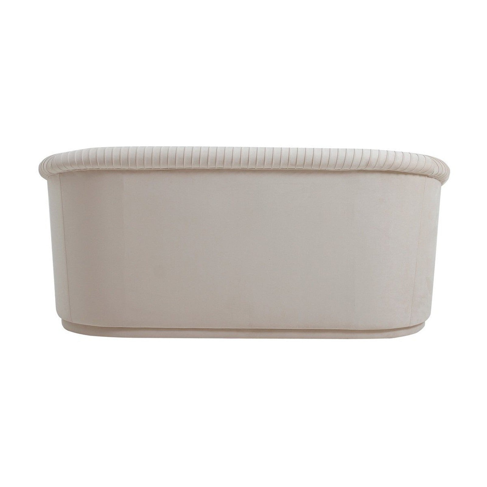 TOV Furniture Yara Pleated Velvet Loveseat by Inspire Me! Home Decor