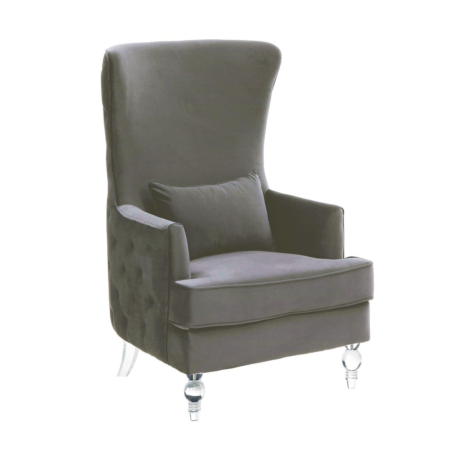TOV Furniture Aubree Tall Chair with Acrylic Legs
