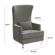 TOV Furniture Aubree Tall Chair with Acrylic Legs