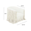 TOV Furniture Shag Me Swivel Chair