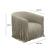 TOV Furniture Shag Me Swivel Chair