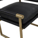 TOV Furniture Harlow Black Vegan Leather Armchair