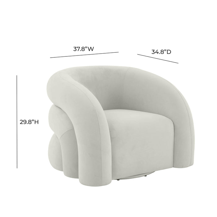 TOV Furniture Slipper Swivel Chair