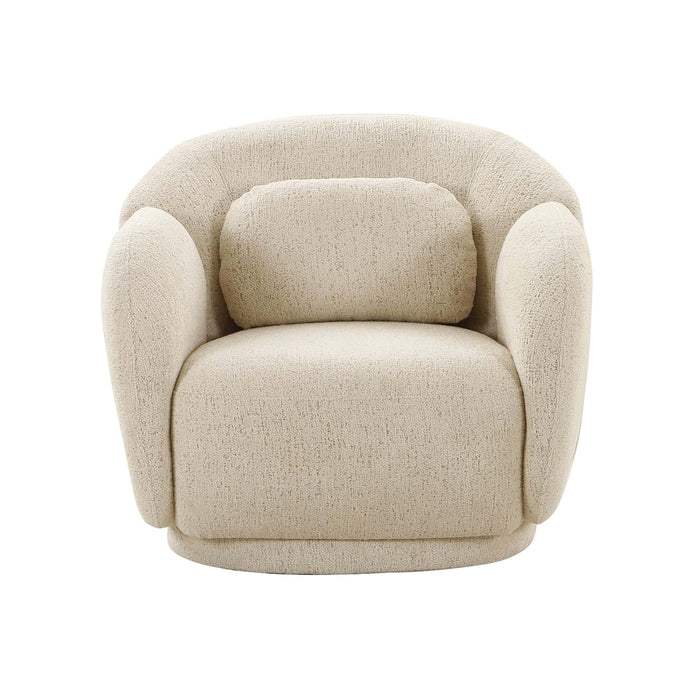 TOV Furniture Misty Cream Boucle Accent Chair