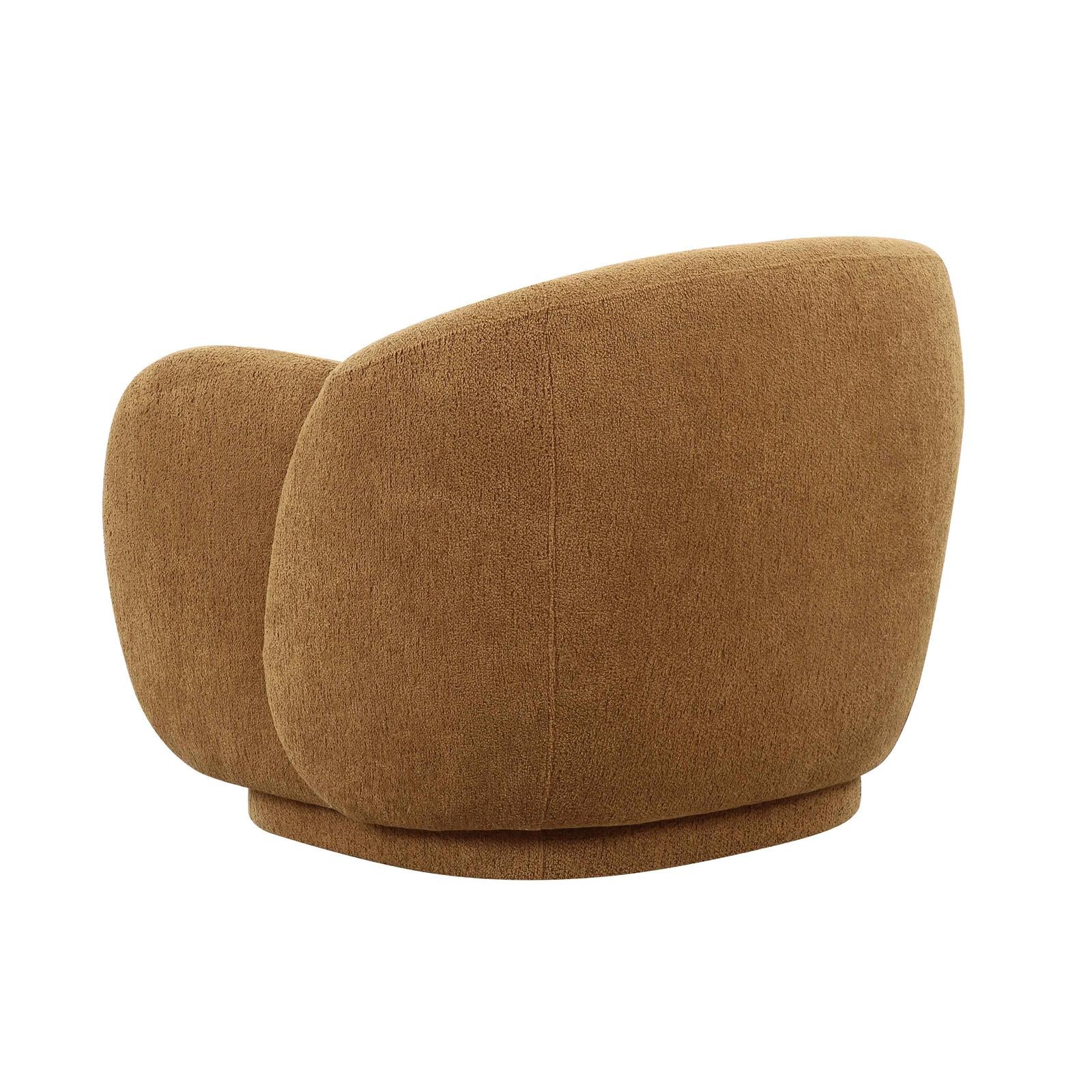 TOV Furniture Misty Brown Boucle Accent Chair
