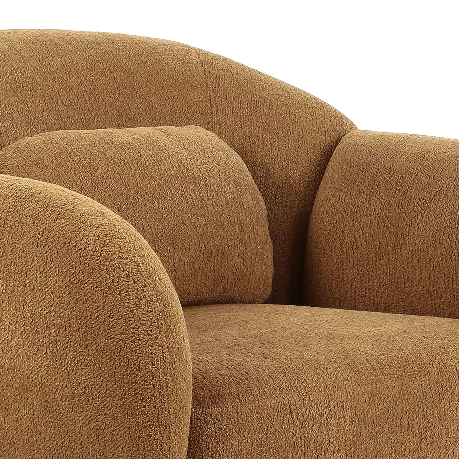 TOV Furniture Misty Brown Boucle Accent Chair