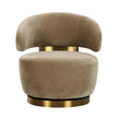 TOV Furniture Austin Recycled Fabric Swivel Chair