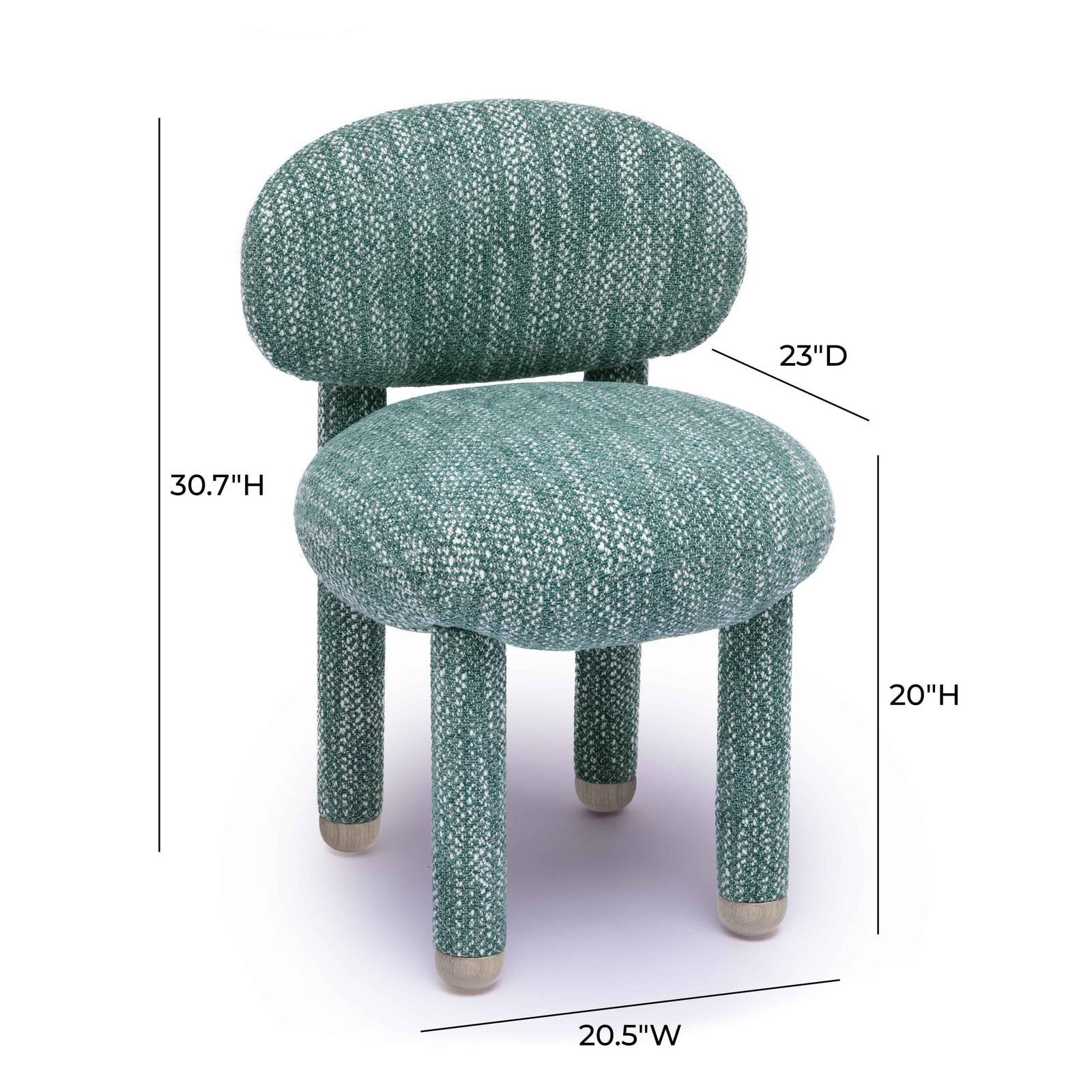 TOV Furniture Manu Nubby Performance Fabric Side Chair