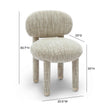 TOV Furniture Manu Nubby Performance Fabric Side Chair