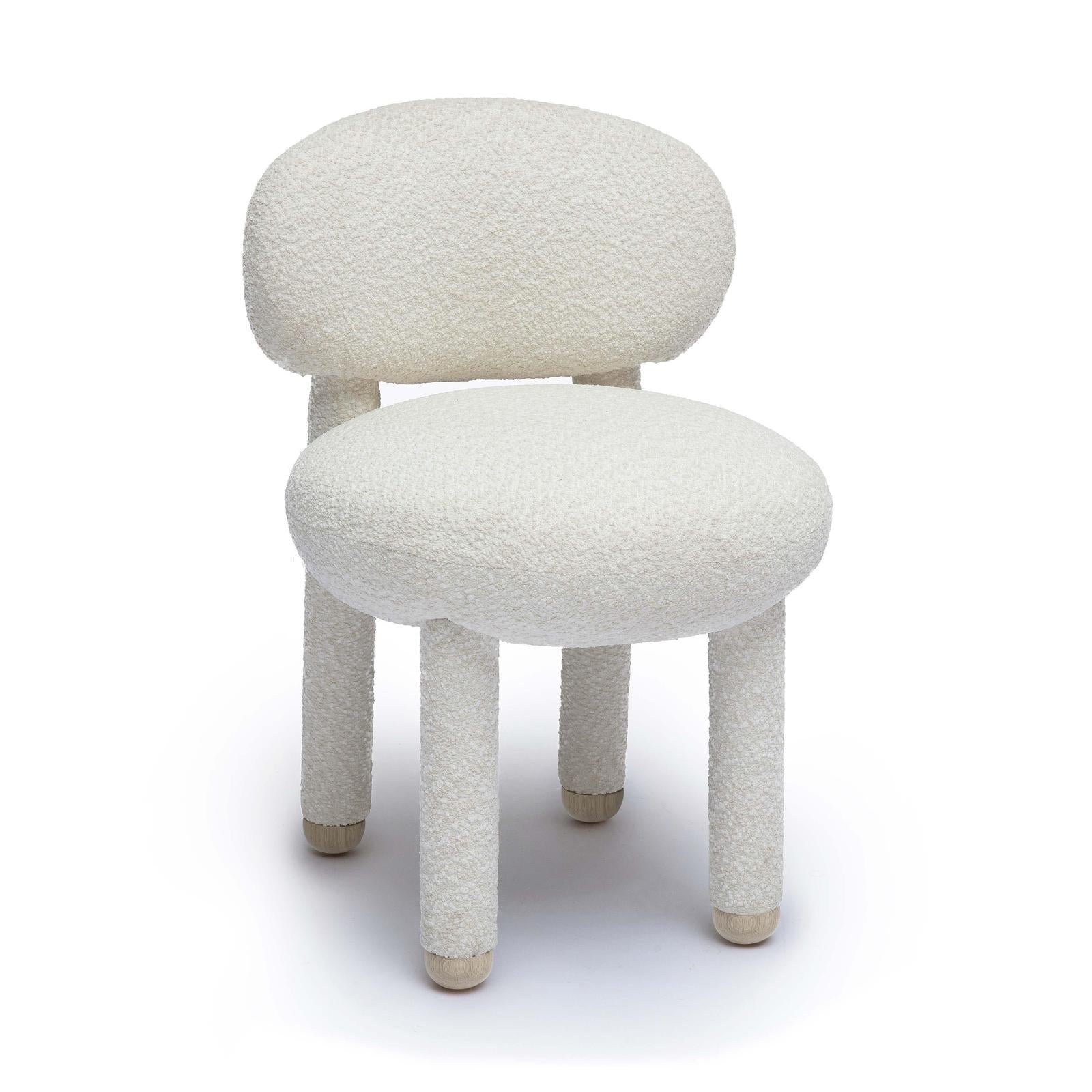 TOV Furniture Manu Nubby Performance Fabric Side Chair