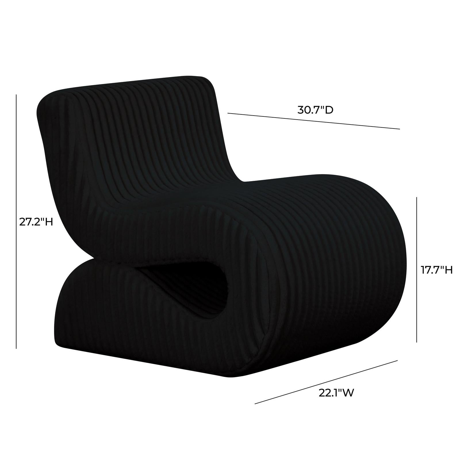 TOV Furniture Senna Oversized Corduroy Accent Chair