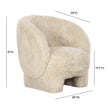 TOV Furniture Kiki Vegan Shearling Accent Chair