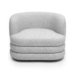 TOV Furniture Astor Light Grey Swivel Hotel Lounge Chair