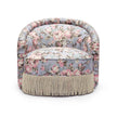 TOV Furniture Pamela Spring Floral Print Tasseled Lounge Chair