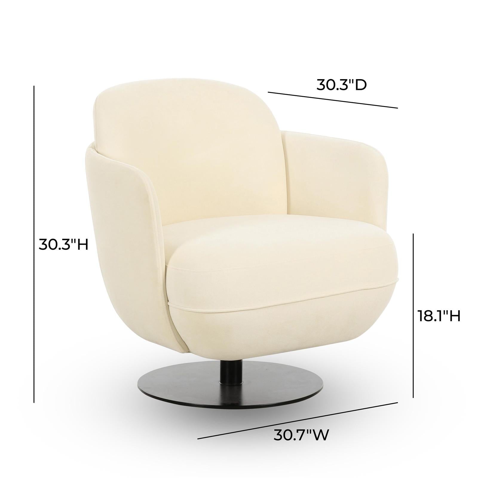 TOV Furniture Solange Swivel Chair