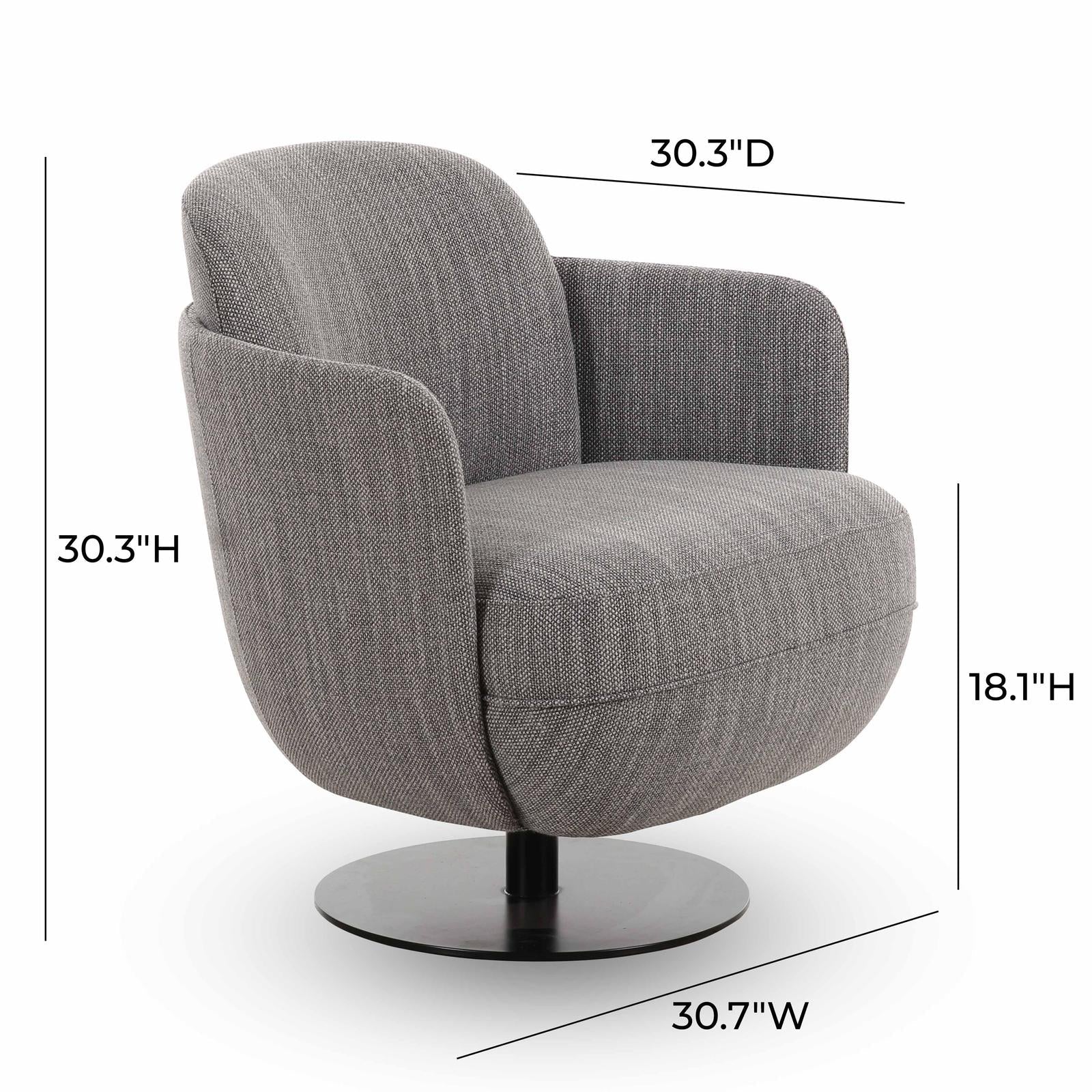TOV Furniture Solange Swivel Chair