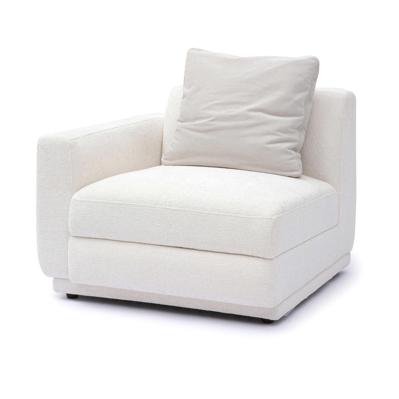 TOV Furniture Perry Cream Chenille Modular Chair