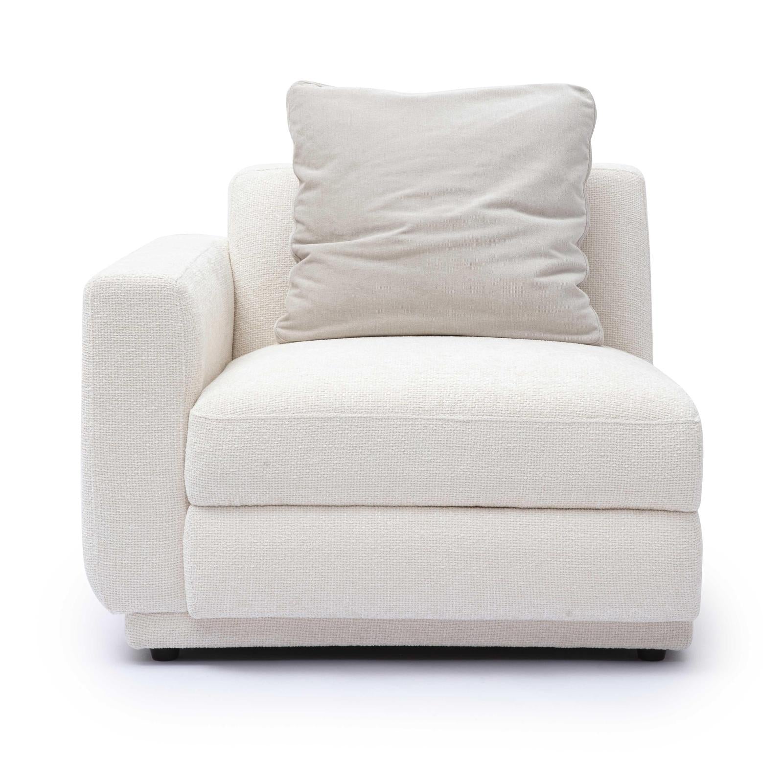 TOV Furniture Perry Cream Chenille Modular Chair