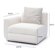 TOV Furniture Perry Cream Chenille Modular Chair