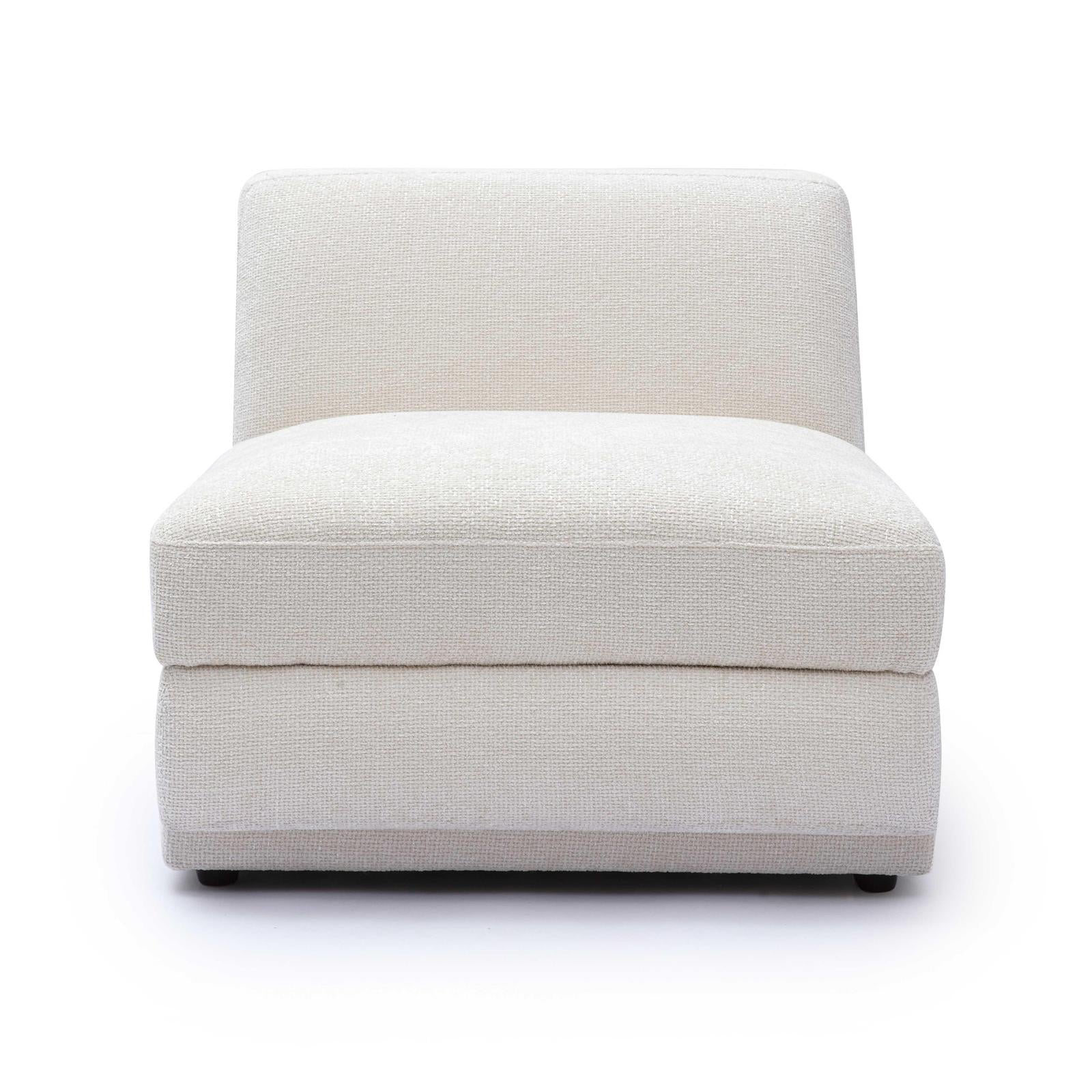 TOV Furniture Perry Cream Chenille Modular Chair