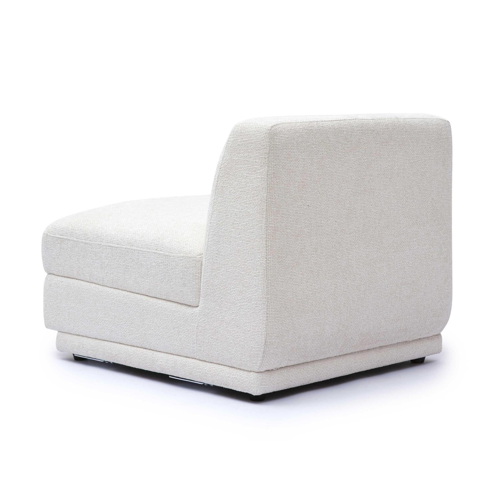 TOV Furniture Perry Cream Chenille Modular Chair