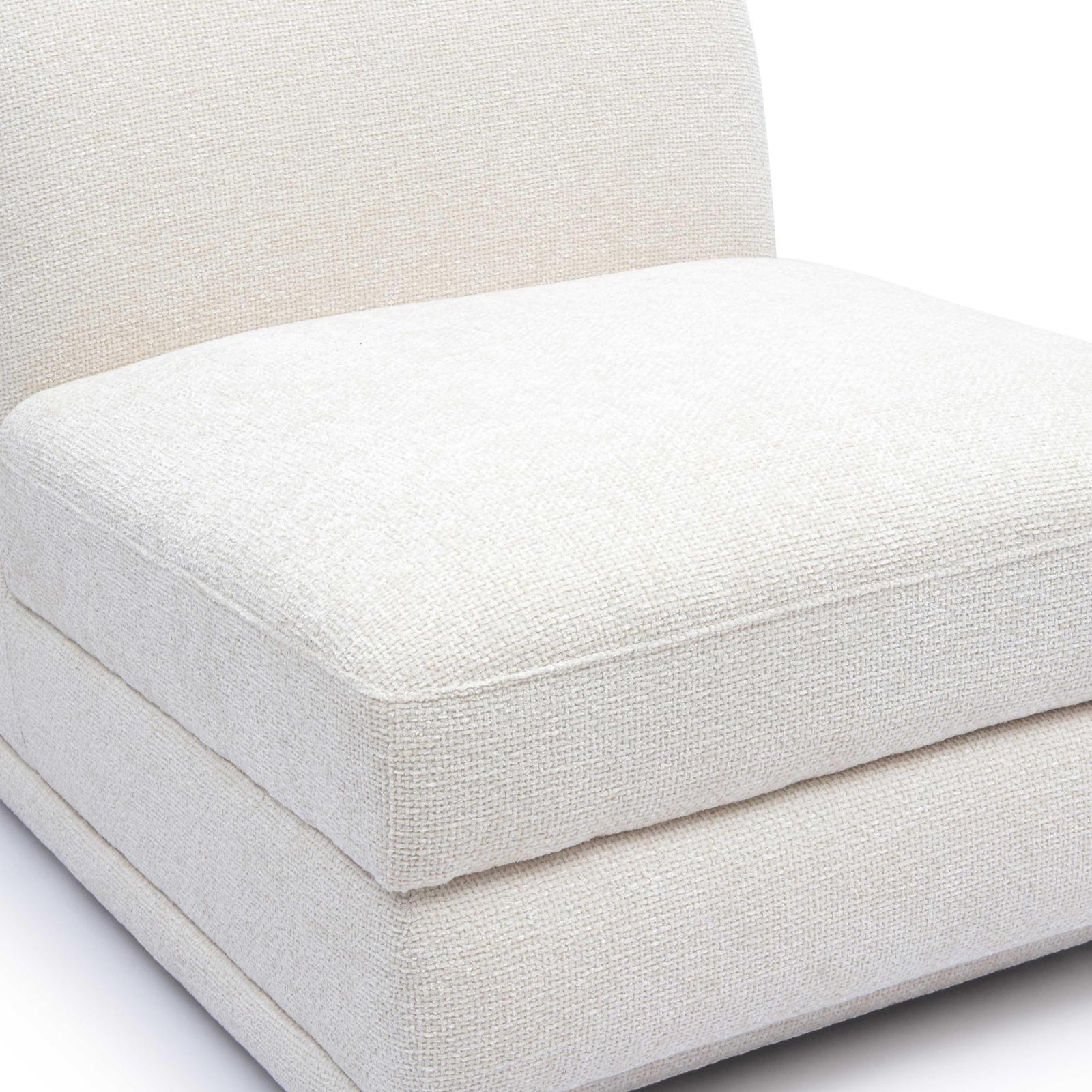 TOV Furniture Perry Cream Chenille Modular Chair