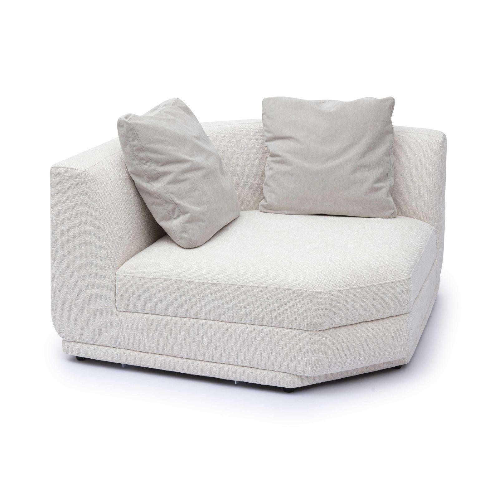 TOV Furniture Perry Cream Chenille Modular Chair