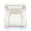 TOV Furniture Charli Cream Basketweave Chenille Swivel Chair