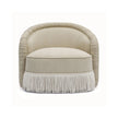 TOV Furniture Pamela Tan Performance Chenille Tasseled Lounge Accent Chair