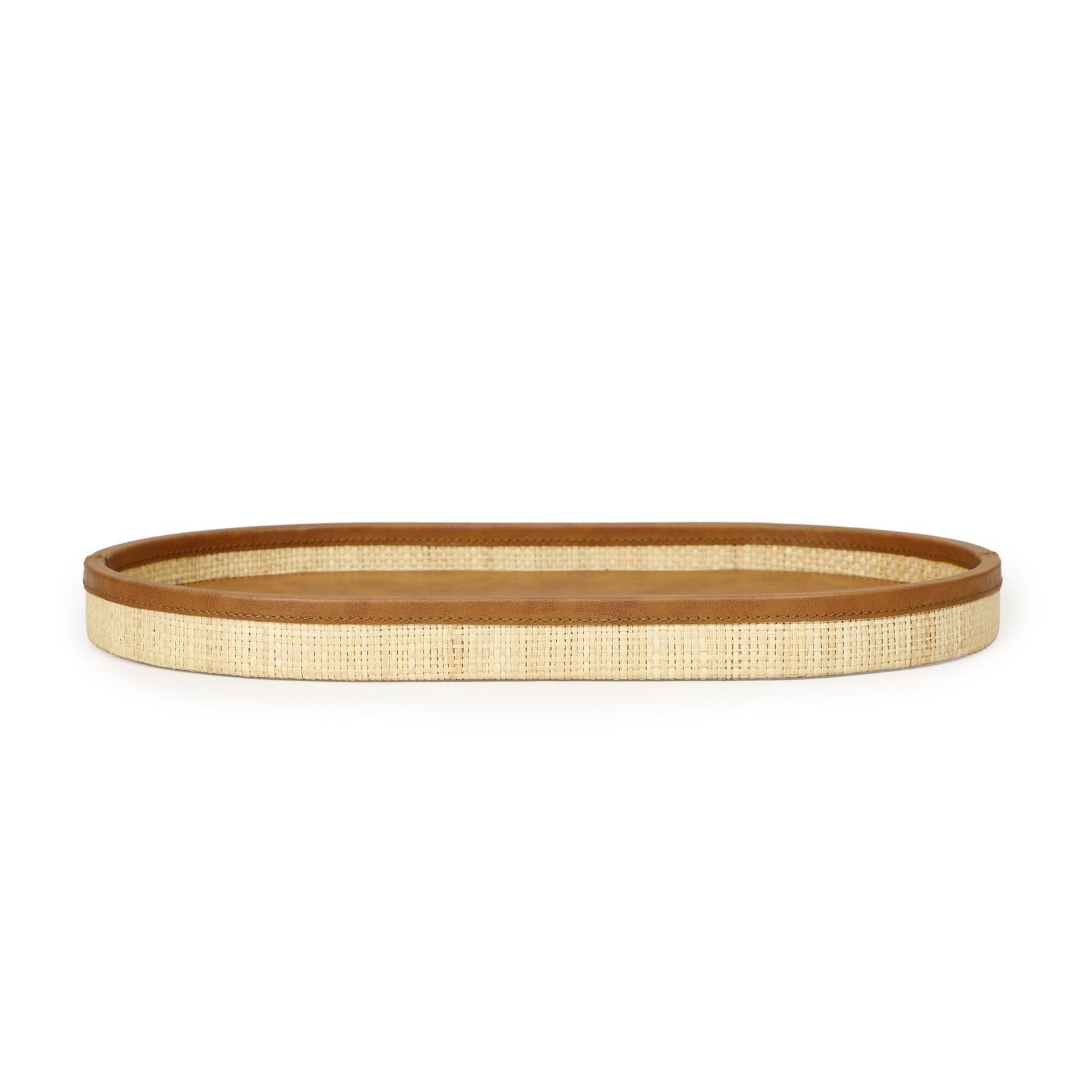 TOV Furniture Hakiri Natural Raffia Contract-Grade Storage Tray