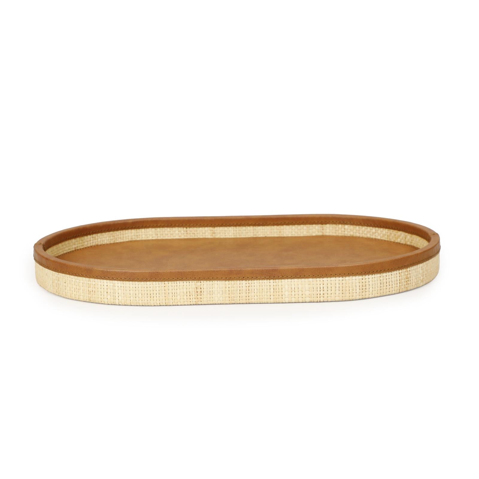 TOV Furniture Hakiri Natural Raffia Contract-Grade Storage Tray